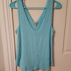 Soft deep v neck tank top